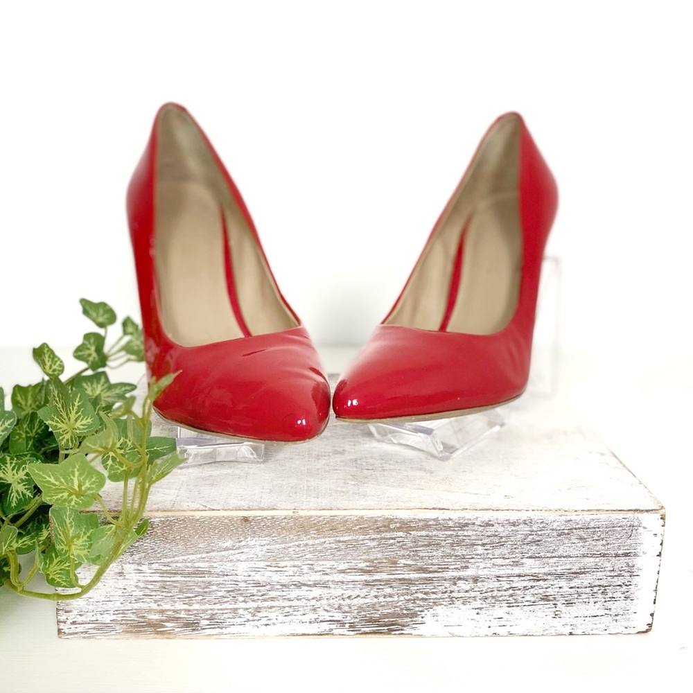 Arturo Chiang Red Patent  Pointed High Heels (4") Size 8.5